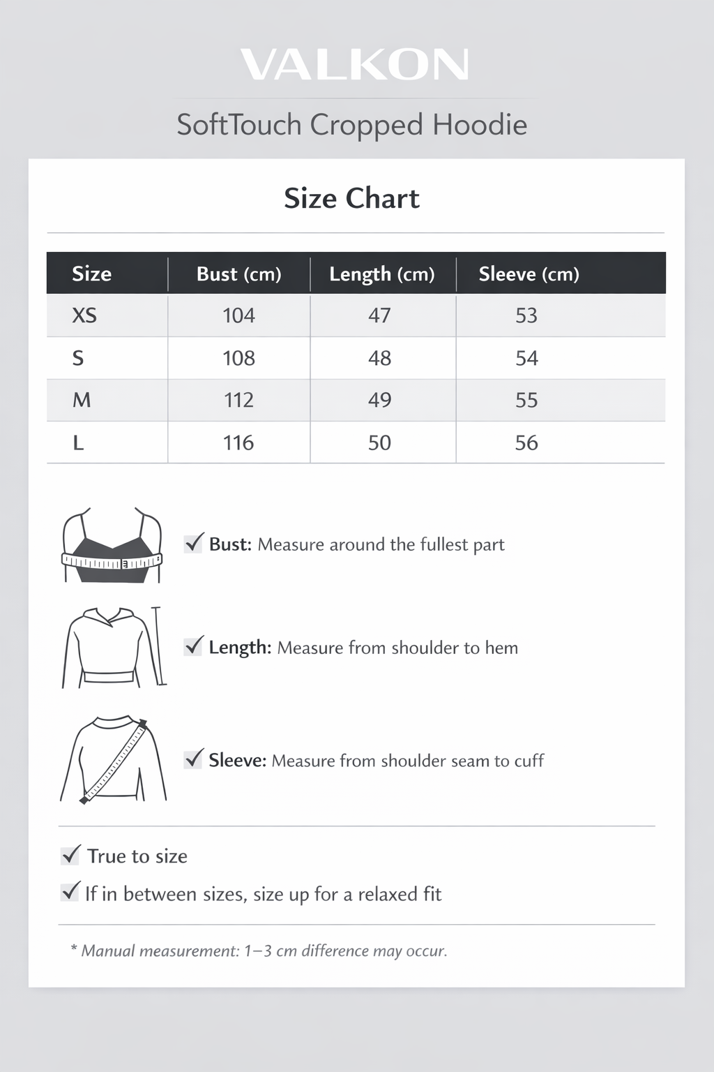 Valkon SoftTouch Cropped Hoodie