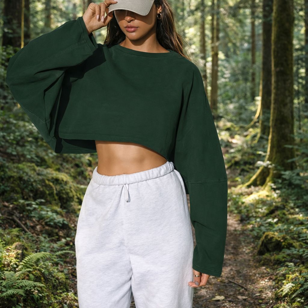 Valkon SoftTouch Cropped Hoodie